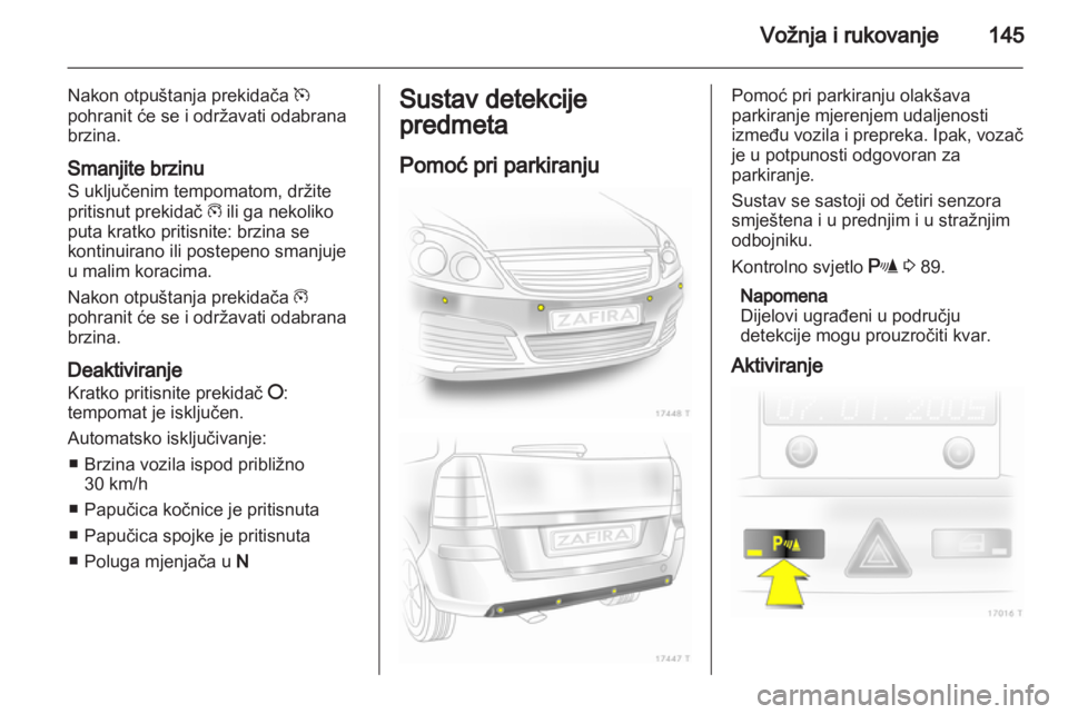 OPEL ZAFIRA 2010.5  Priručnik za vlasnika (in Croatian) 