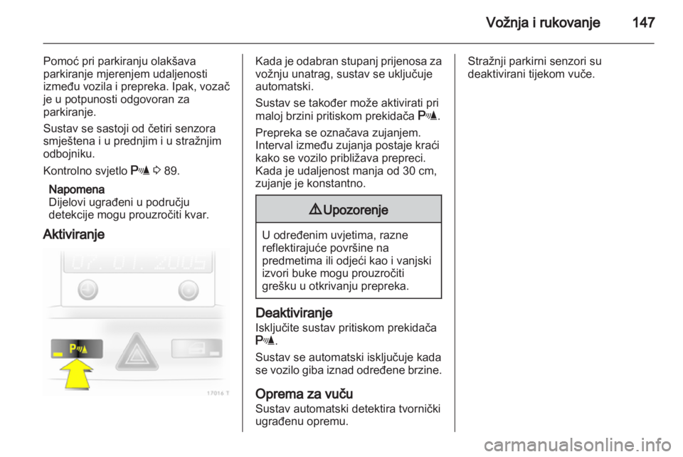 OPEL ZAFIRA 2011  Priručnik za vlasnika (in Croatian) 