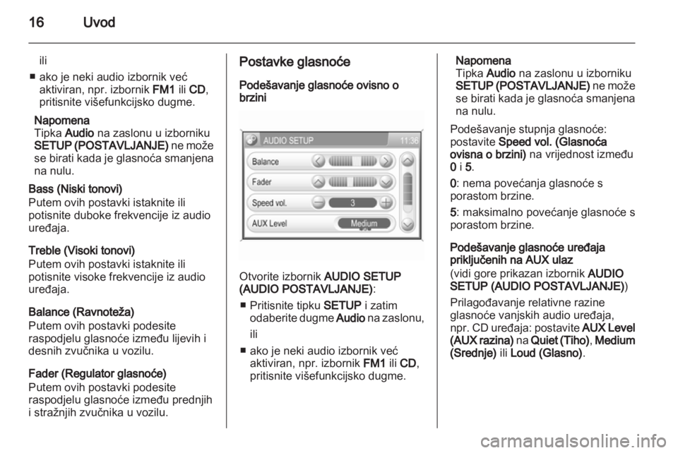 OPEL ZAFIRA B 2014  Priručnik za Infotainment (in Croatian) 