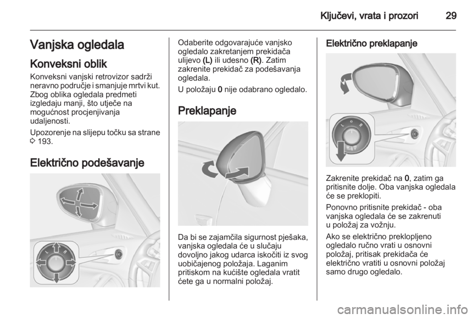 OPEL ZAFIRA TOURER 2012  Priručnik za vlasnika (in Croatian) 