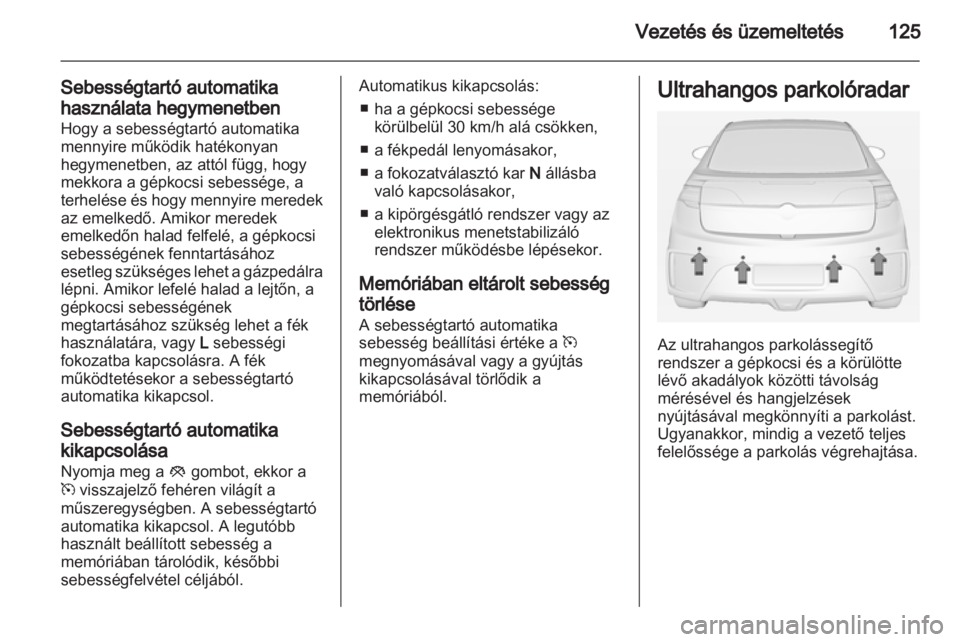 OPEL AMPERA 2012.5  Kezelési útmutató (in Hungarian) 