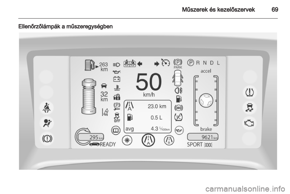 OPEL AMPERA 2013  Kezelési útmutató (in Hungarian) 