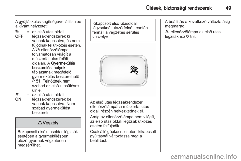 OPEL ANTARA 2012.5  Kezelési útmutató (in Hungarian) 