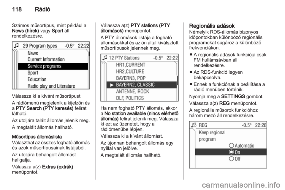 OPEL ANTARA 2013  Infotainment kézikönyv (in Hungarian) 