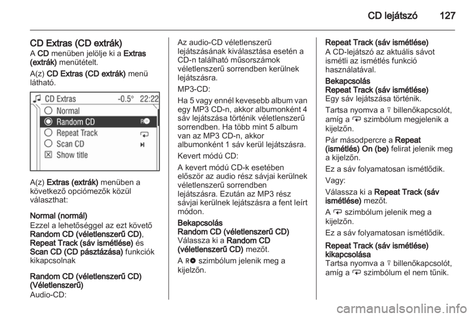 OPEL ANTARA 2013  Infotainment kézikönyv (in Hungarian) 