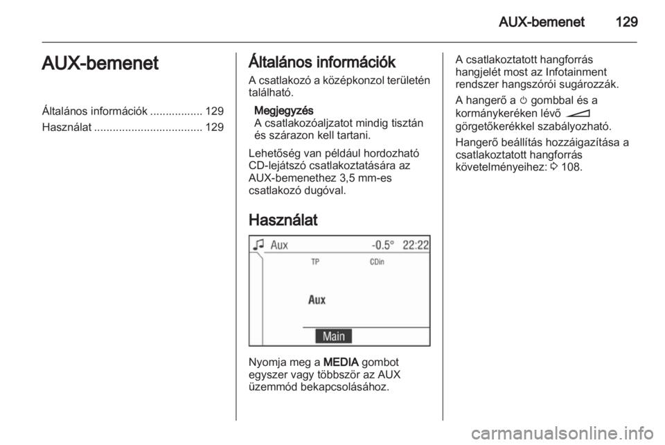 OPEL ANTARA 2013  Infotainment kézikönyv (in Hungarian) 