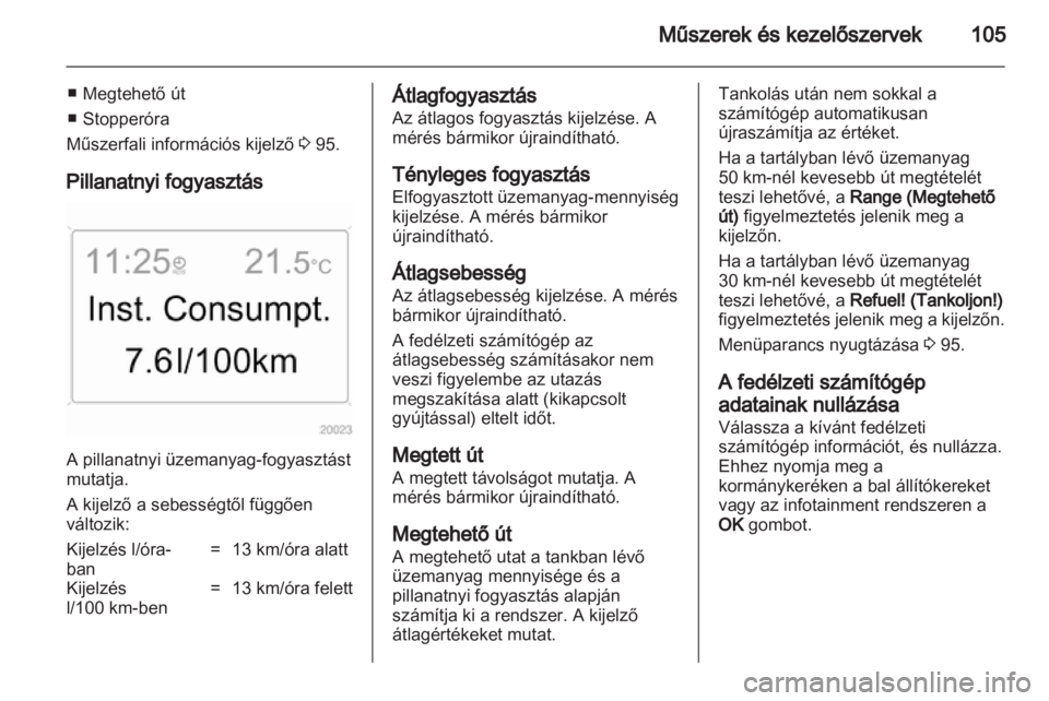 OPEL ANTARA 2013.5  Kezelési útmutató (in Hungarian) 