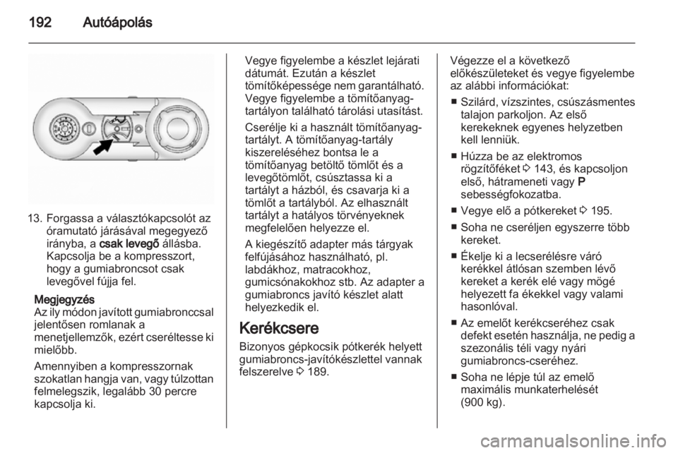 OPEL ANTARA 2013.5  Kezelési útmutató (in Hungarian) 