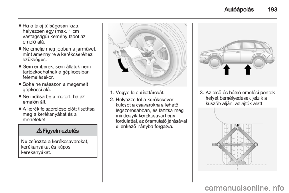 OPEL ANTARA 2013.5  Kezelési útmutató (in Hungarian) 
