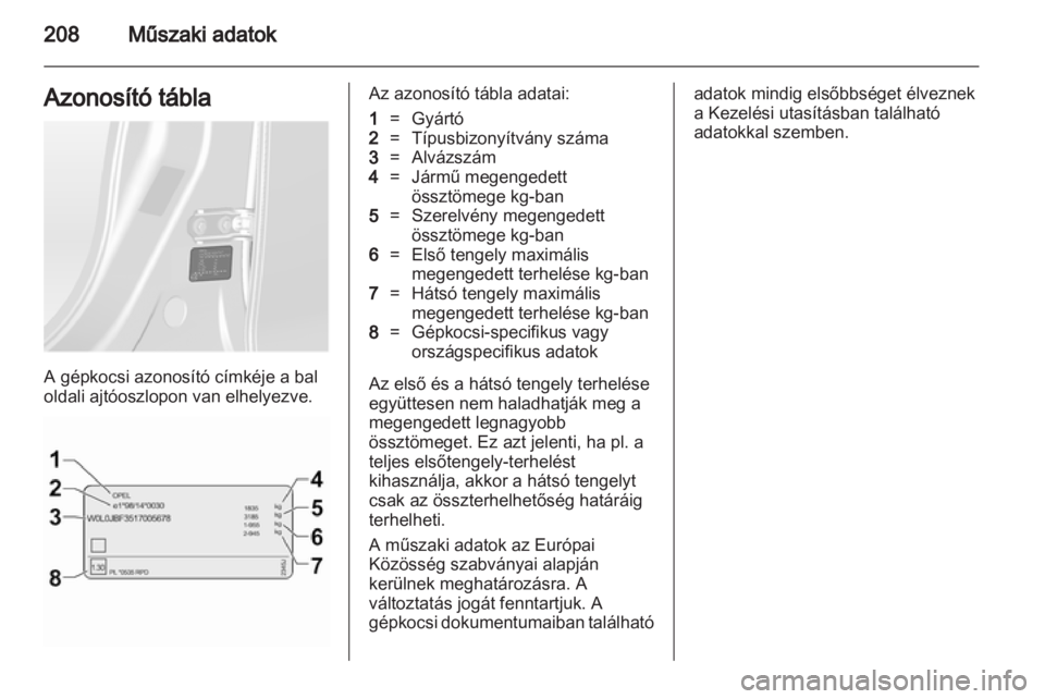 OPEL ANTARA 2013.5  Kezelési útmutató (in Hungarian) 