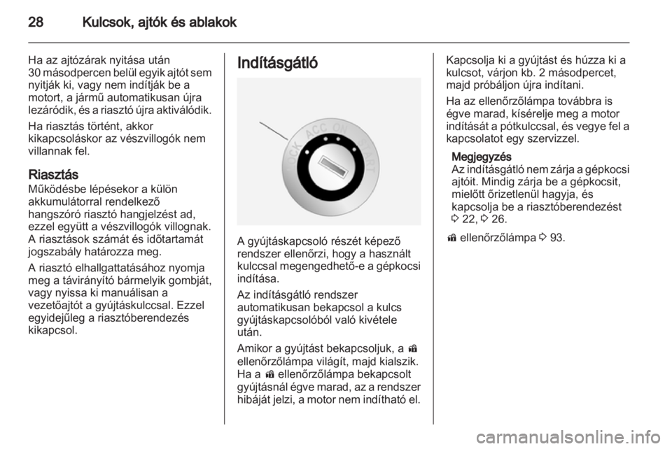 OPEL ANTARA 2013.5  Kezelési útmutató (in Hungarian) 