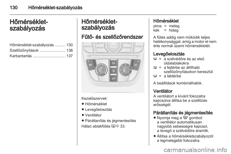 OPEL ASTRA J 2011  Kezelési útmutató (in Hungarian) 