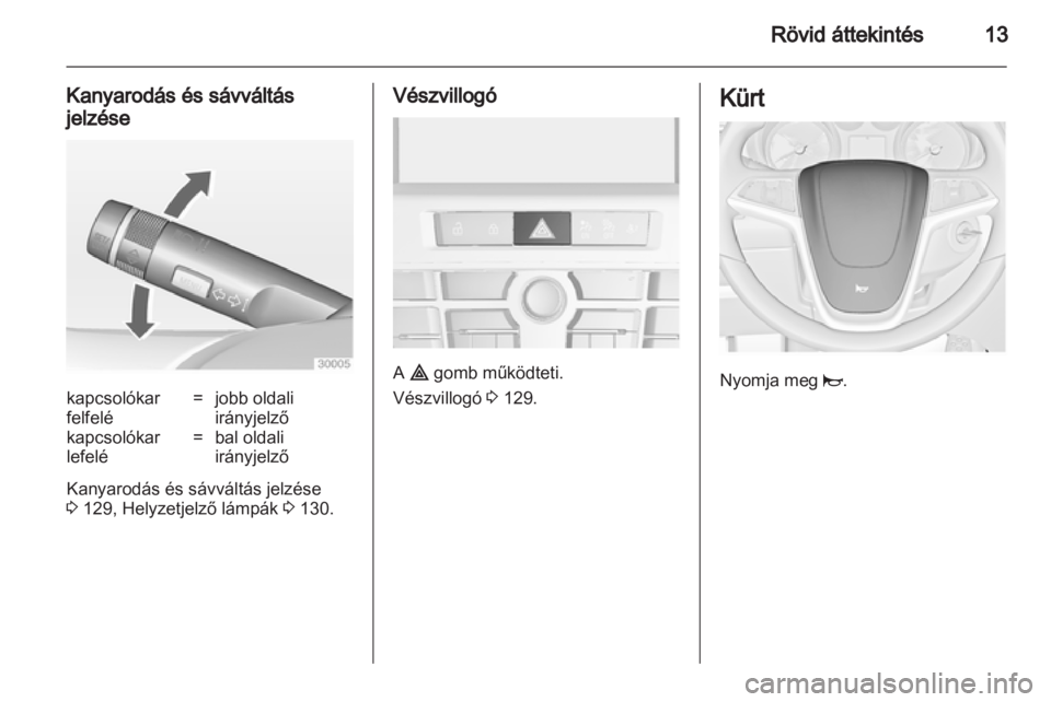 OPEL ASTRA J 2011.5  Kezelési útmutató (in Hungarian) 