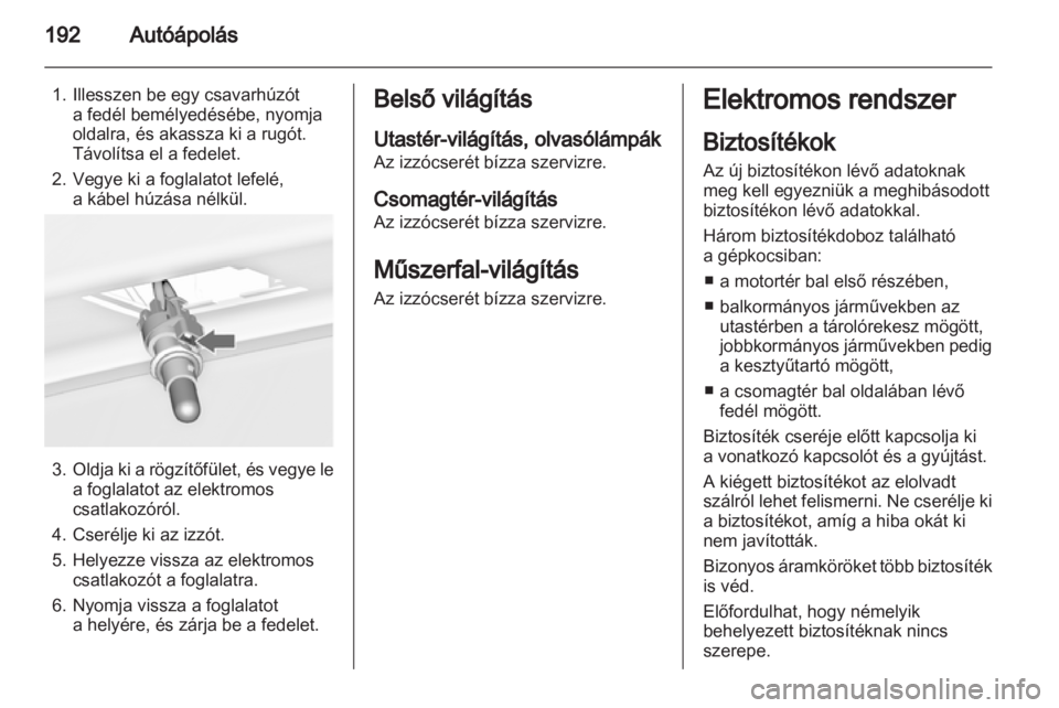 OPEL ASTRA J 2011.5  Kezelési útmutató (in Hungarian) 