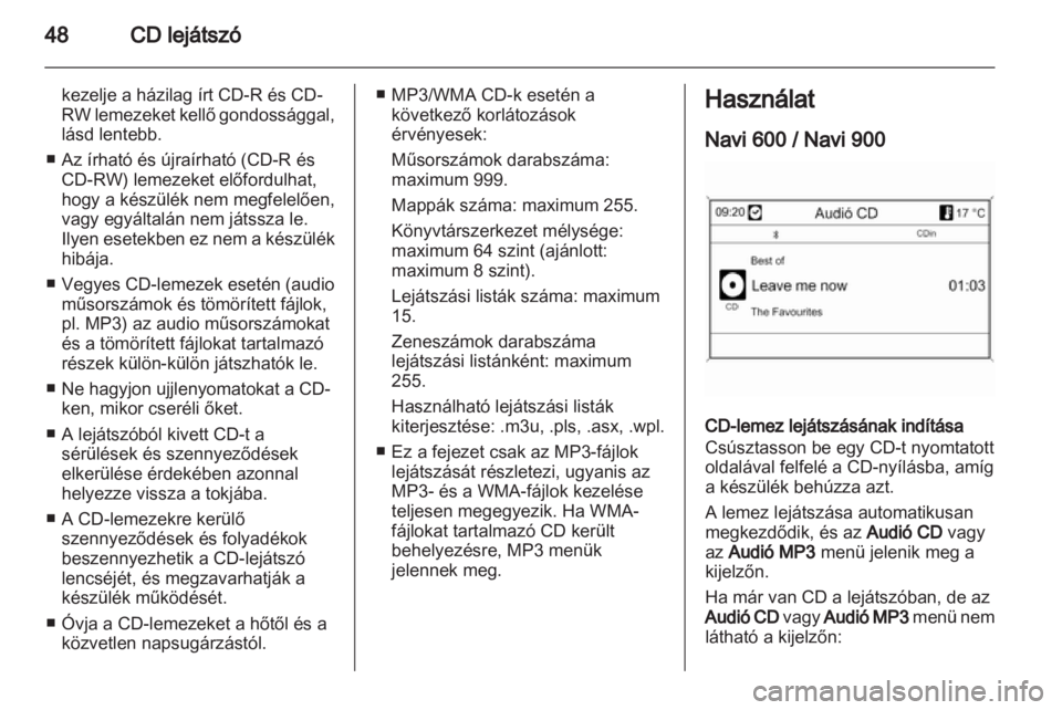 OPEL ASTRA J 2013  Infotainment kézikönyv (in Hungarian) 