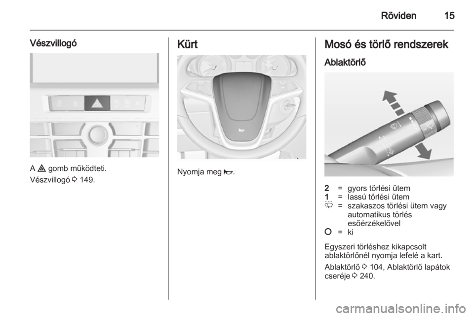 OPEL ASTRA J 2013.5  Kezelési útmutató (in Hungarian) 