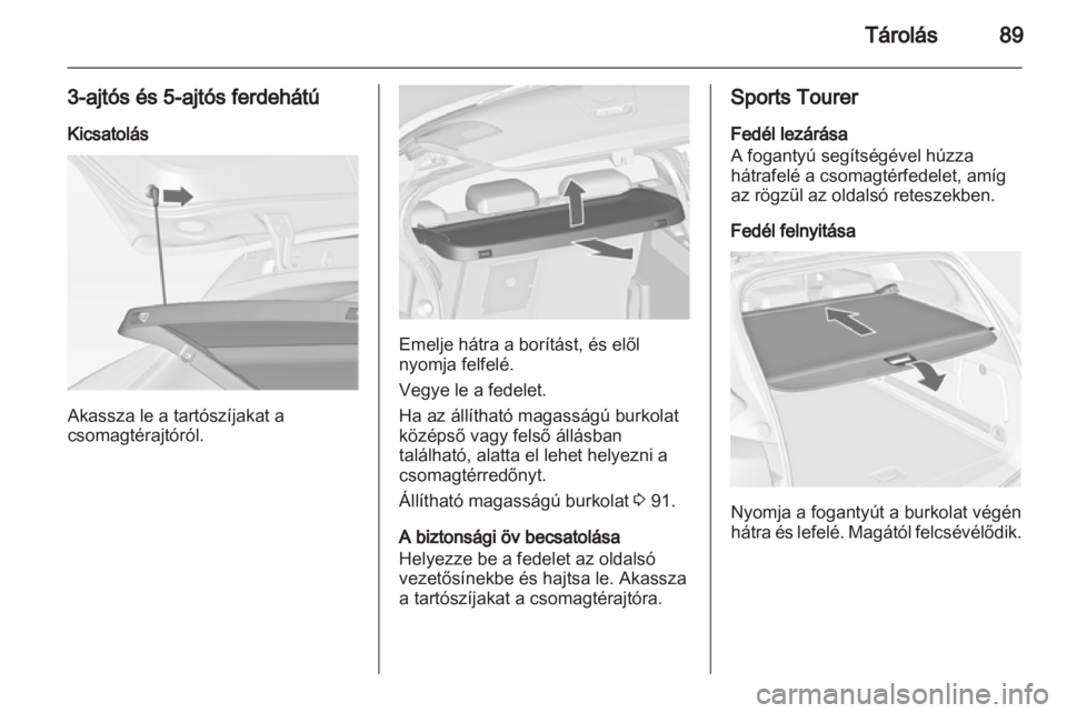 OPEL ASTRA J 2013.5  Kezelési útmutató (in Hungarian) 