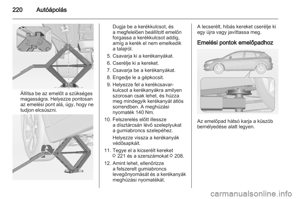 OPEL ASTRA J HB5 & ST 2012  Kezelési útmutató (in Hungarian) 