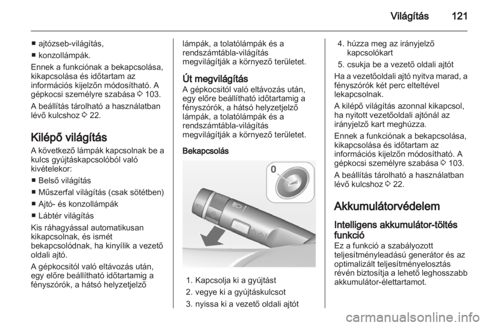 OPEL CASCADA 2013.5  Kezelési útmutató (in Hungarian) 