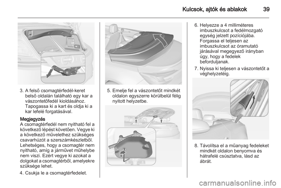 OPEL CASCADA 2013.5  Kezelési útmutató (in Hungarian) 