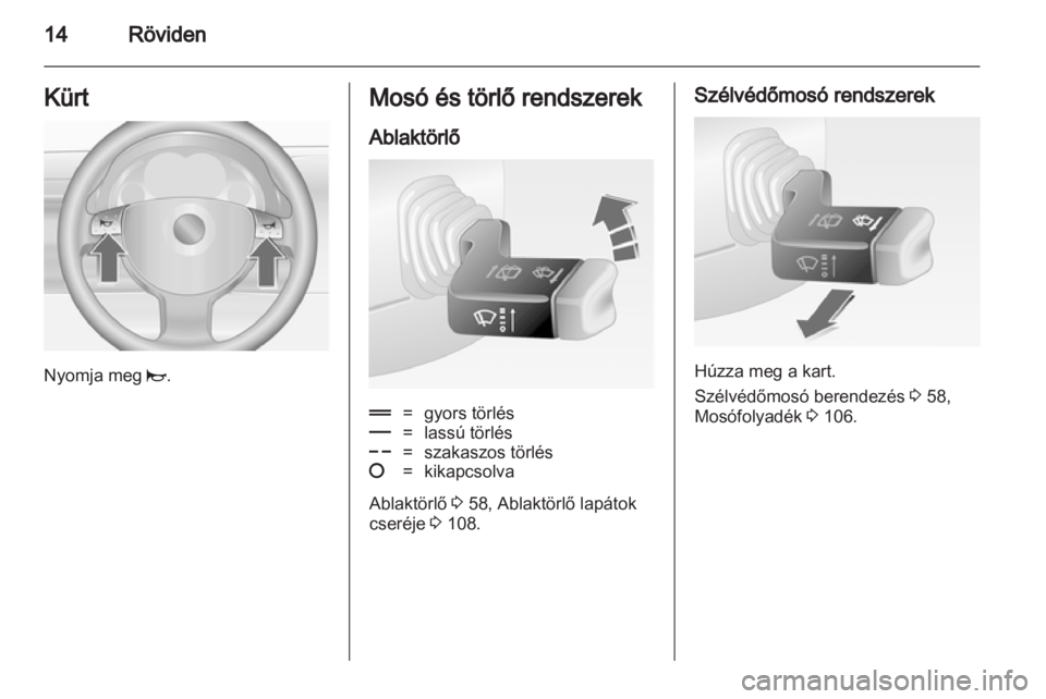 OPEL COMBO 2011  Kezelési útmutató (in Hungarian) 