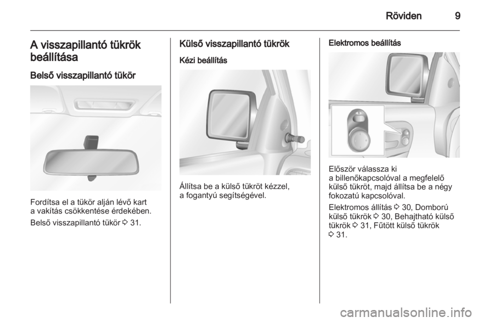 OPEL COMBO 2011  Kezelési útmutató (in Hungarian) 