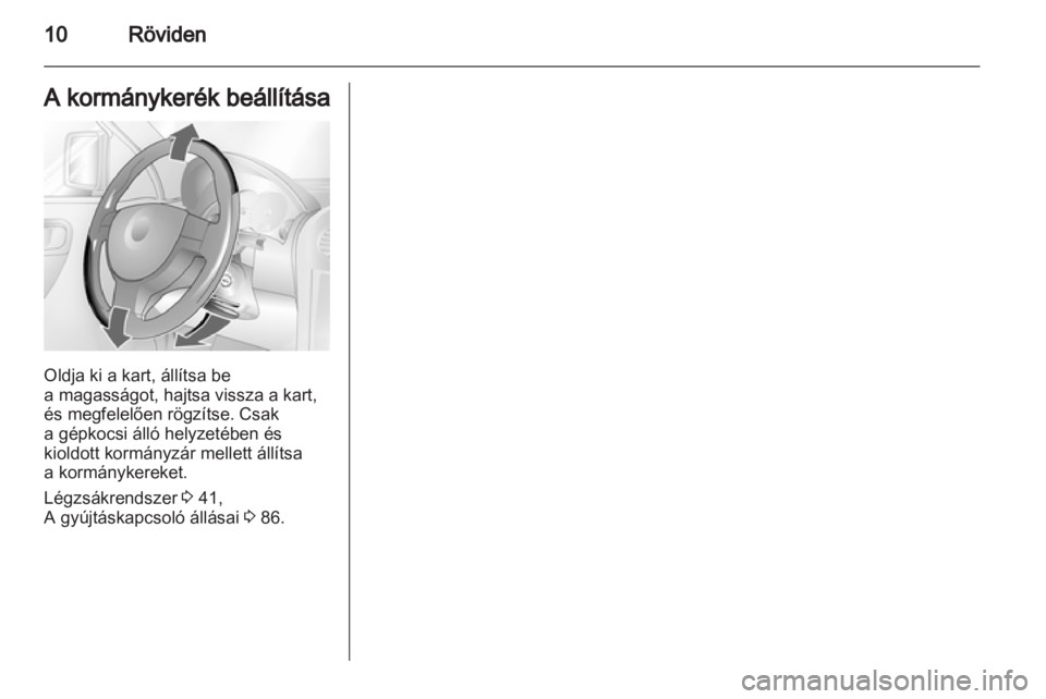 OPEL COMBO 2011  Kezelési útmutató (in Hungarian) 