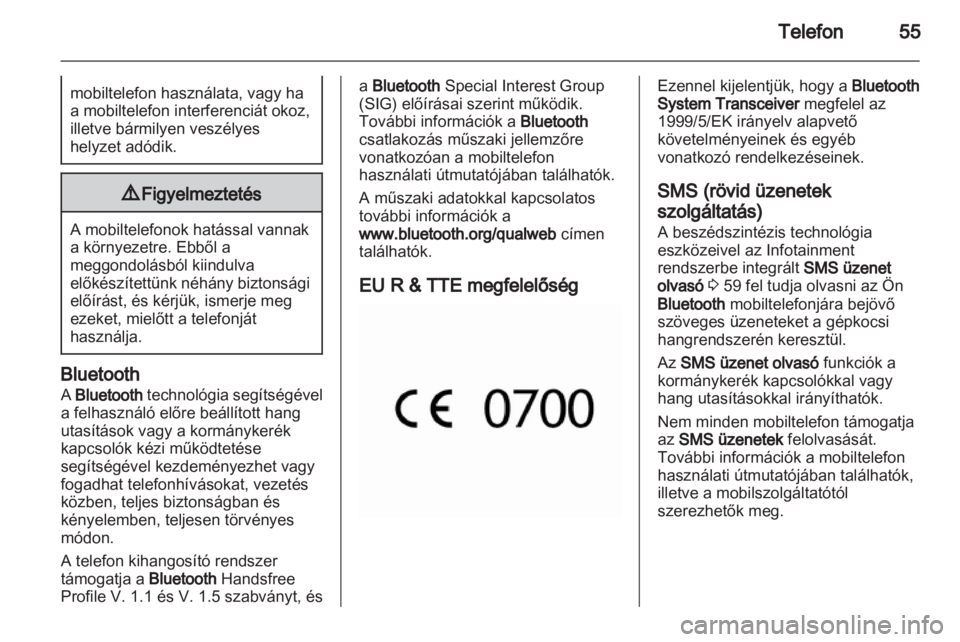 OPEL COMBO D 2013  Infotainment kézikönyv (in Hungarian) 