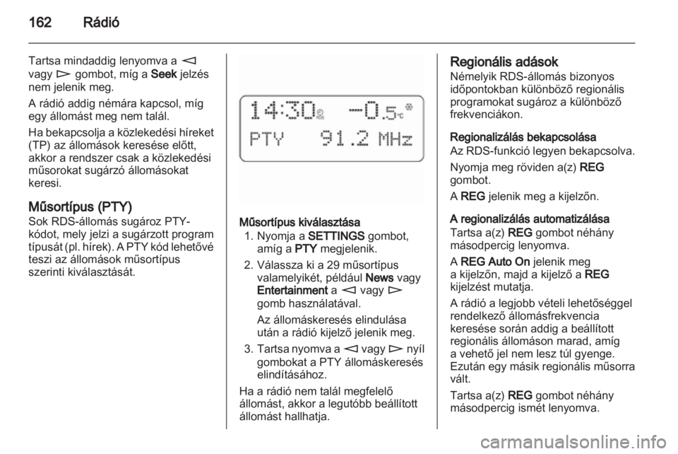 OPEL CORSA 2010.5  Infotainment kézikönyv (in Hungarian) 