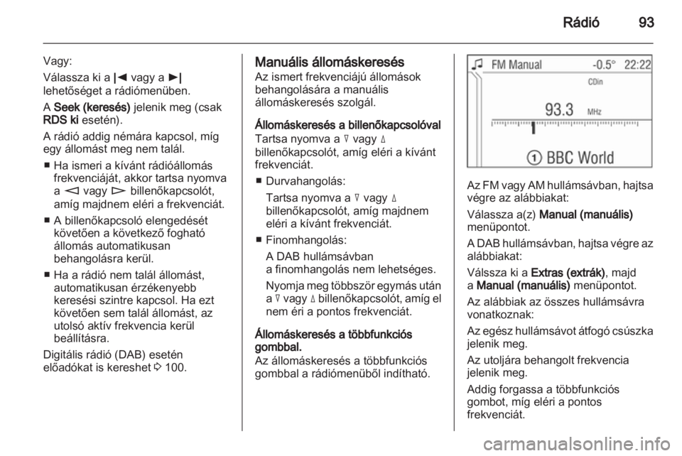 OPEL CORSA 2010.5  Infotainment kézikönyv (in Hungarian) 