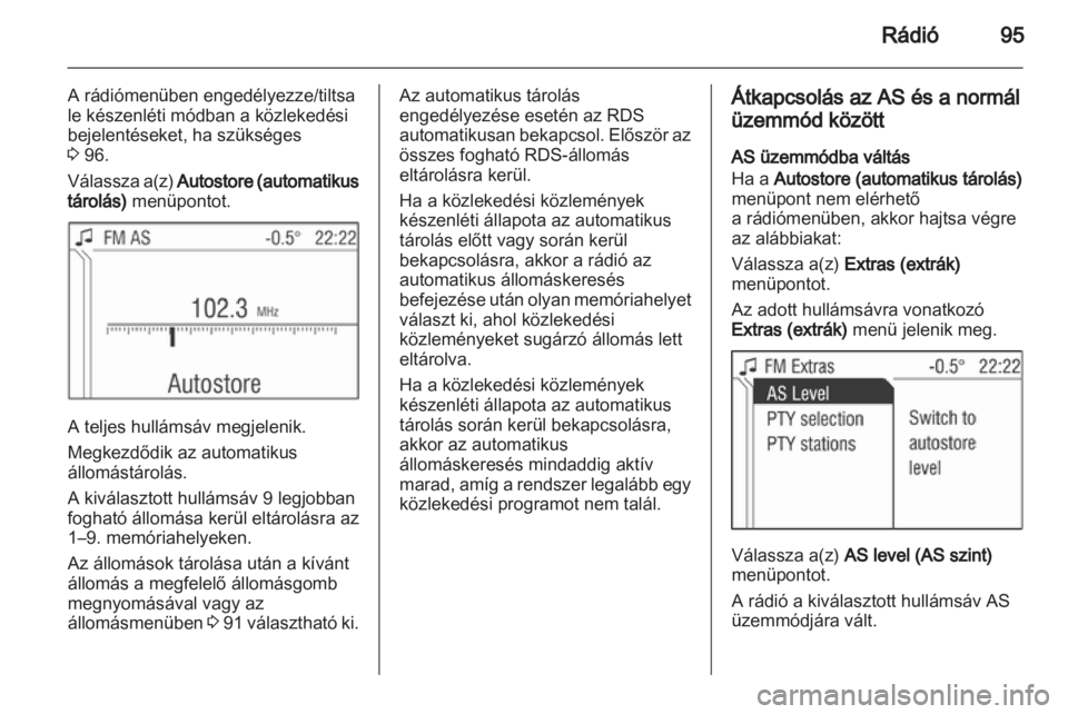 OPEL CORSA 2010.5  Infotainment kézikönyv (in Hungarian) 