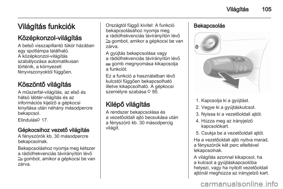 OPEL CORSA 2012  Kezelési útmutató (in Hungarian) 