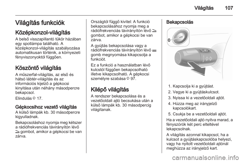 OPEL CORSA 2013  Kezelési útmutató (in Hungarian) 
