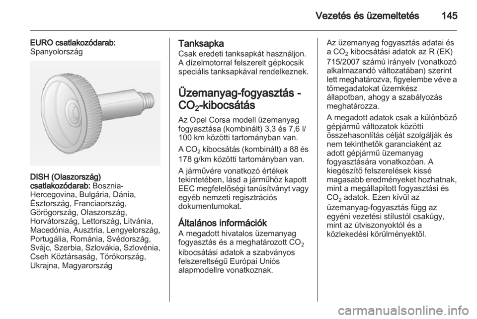 OPEL CORSA 2013  Kezelési útmutató (in Hungarian) 