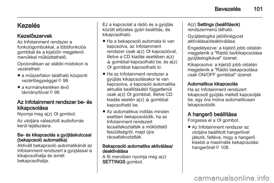 OPEL CORSA 2013.5  Infotainment kézikönyv (in Hungarian) 