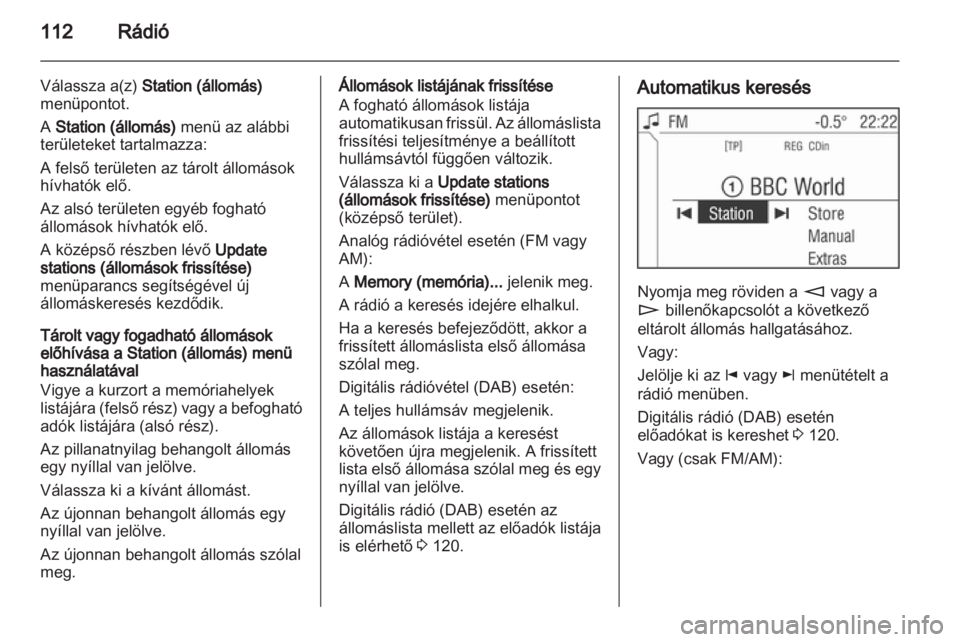 OPEL CORSA 2013.5  Infotainment kézikönyv (in Hungarian) 