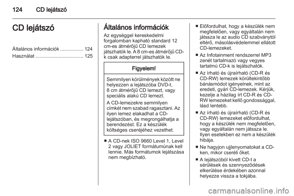 OPEL CORSA 2013.5  Infotainment kézikönyv (in Hungarian) 