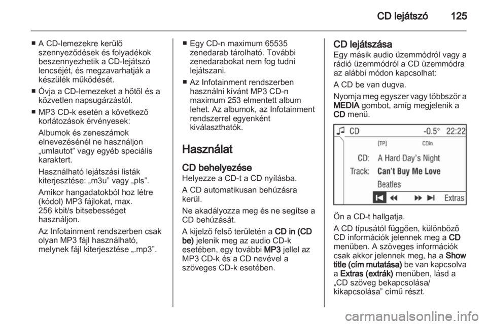 OPEL CORSA 2013.5  Infotainment kézikönyv (in Hungarian) 