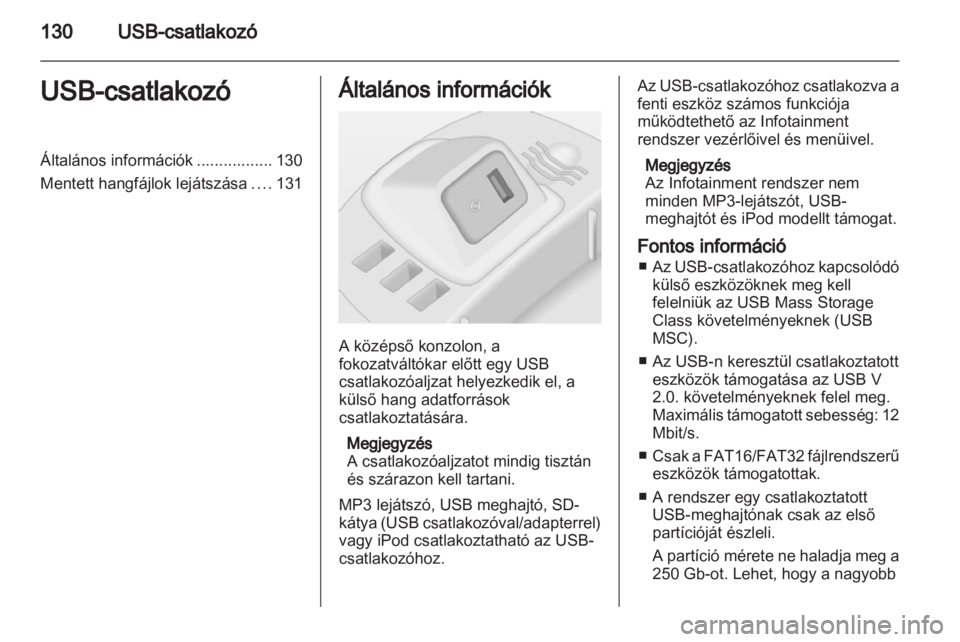 OPEL CORSA 2013.5  Infotainment kézikönyv (in Hungarian) 