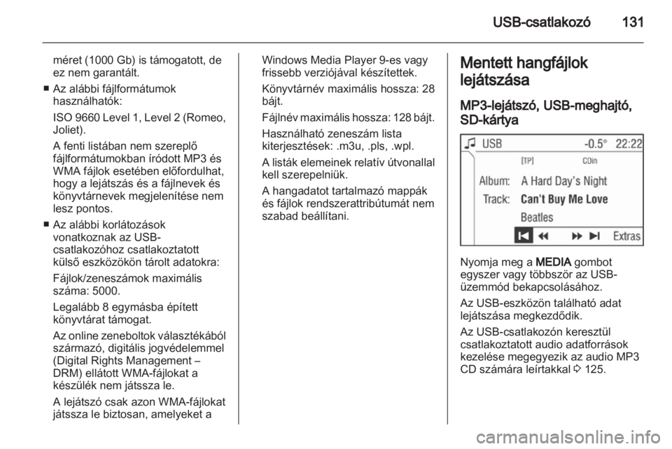 OPEL CORSA 2013.5  Infotainment kézikönyv (in Hungarian) 