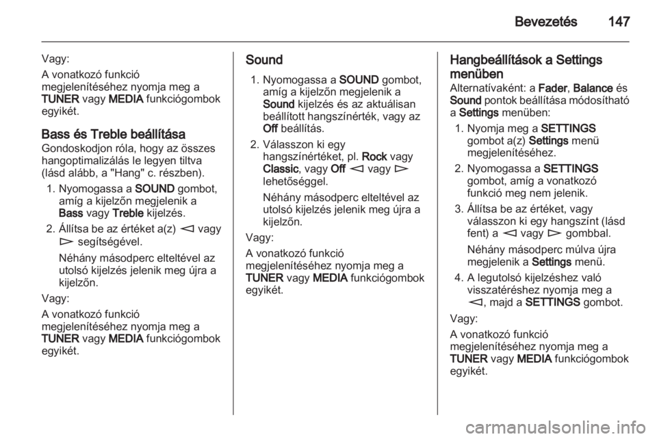 OPEL CORSA 2013.5  Infotainment kézikönyv (in Hungarian) 