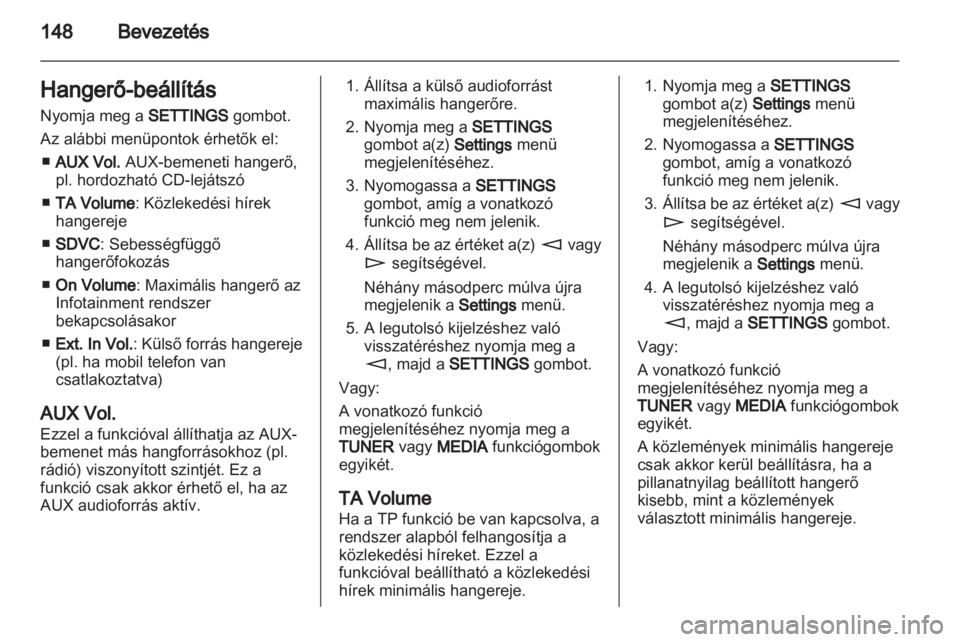 OPEL CORSA 2013.5  Infotainment kézikönyv (in Hungarian) 