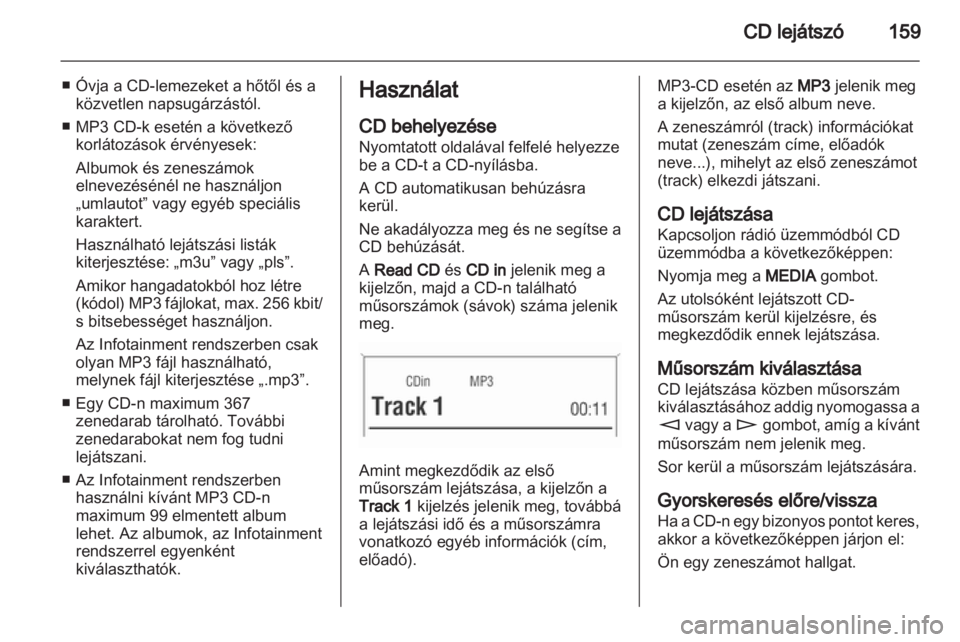 OPEL CORSA 2013.5  Infotainment kézikönyv (in Hungarian) 