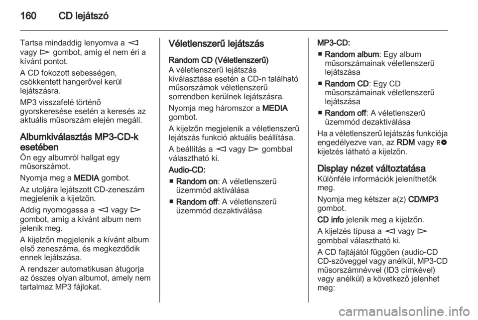 OPEL CORSA 2013.5  Infotainment kézikönyv (in Hungarian) 