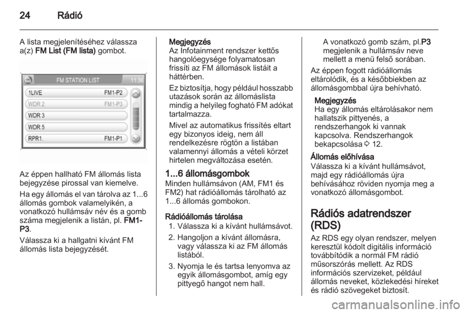 OPEL CORSA 2013.5  Infotainment kézikönyv (in Hungarian) 