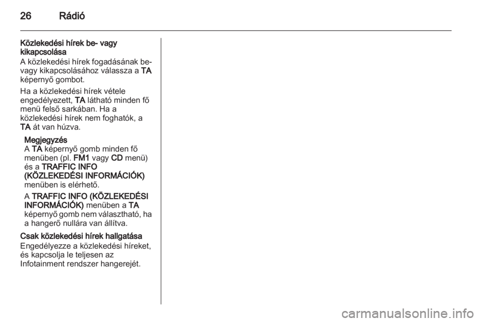 OPEL CORSA 2013.5  Infotainment kézikönyv (in Hungarian) 