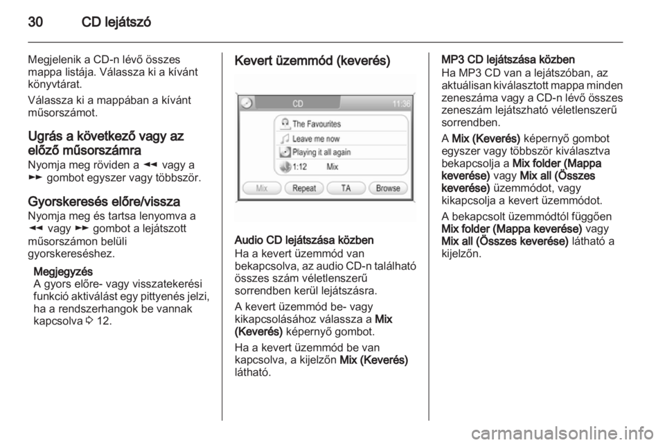 OPEL CORSA 2013.5  Infotainment kézikönyv (in Hungarian) 