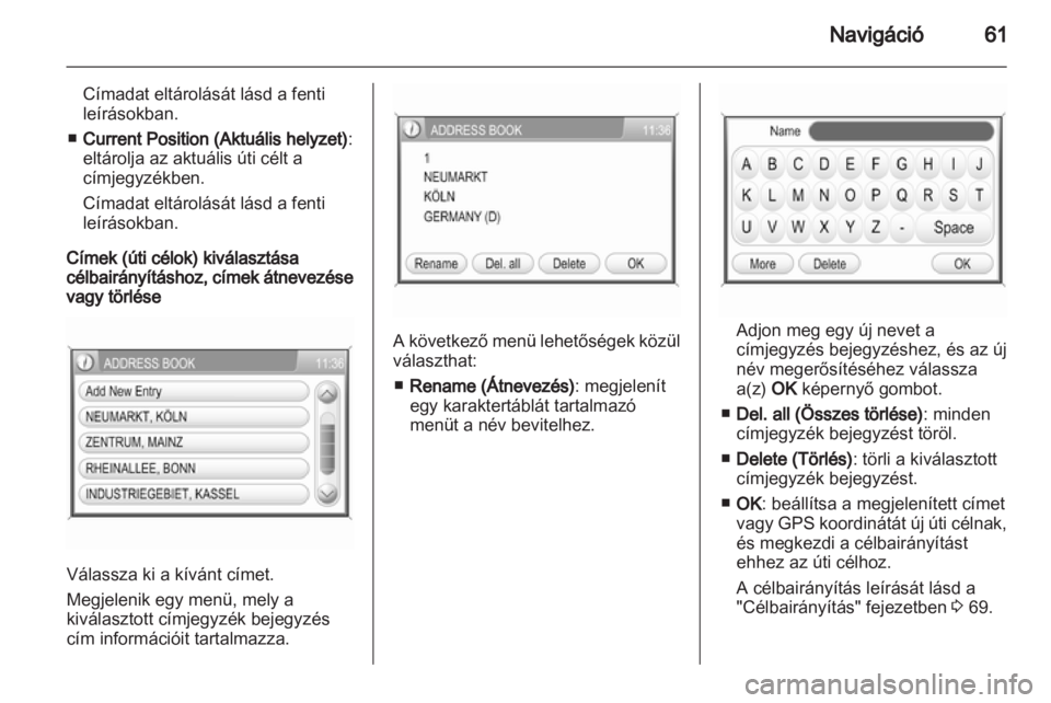 OPEL CORSA 2013.5  Infotainment kézikönyv (in Hungarian) 