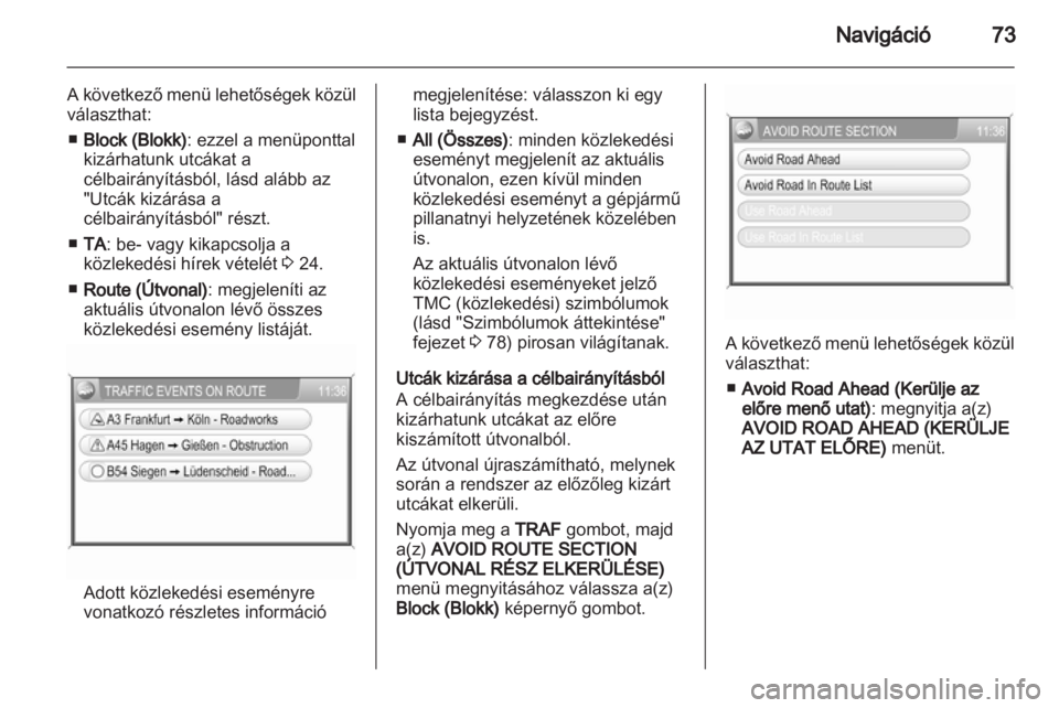 OPEL CORSA 2013.5  Infotainment kézikönyv (in Hungarian) 