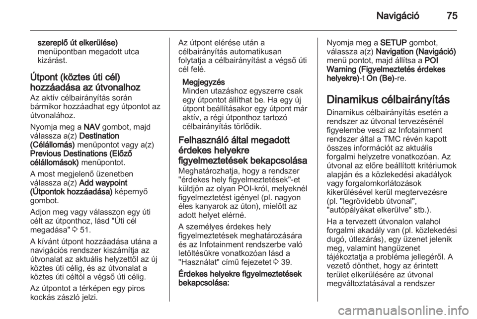 OPEL CORSA 2013.5  Infotainment kézikönyv (in Hungarian) 